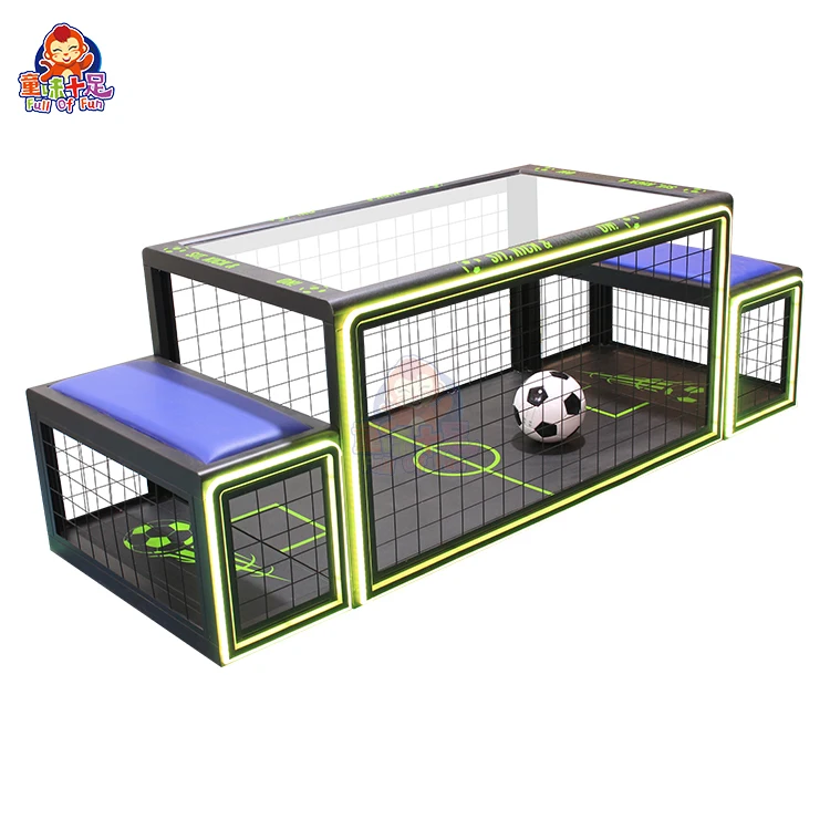 Amusement Machine LED Light Subsoccer 3 Table Football Game With Two Chairs Sitting Football Sub Soccer Under the Table