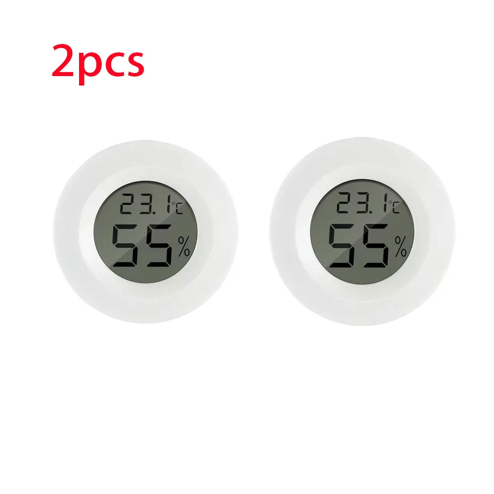 Set of Mini Digital Hygrometer Thermometer LCD Monitors for Indoor Humidity and Temperature Measurement