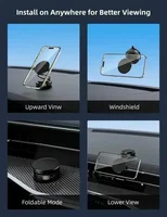 360° Foldable Magnetic Phone Mount! 2025 New Vacuum Suction Cup, Ultra-Strong Adsorption Alloy Bracket for Cars & Desktops - Image 3