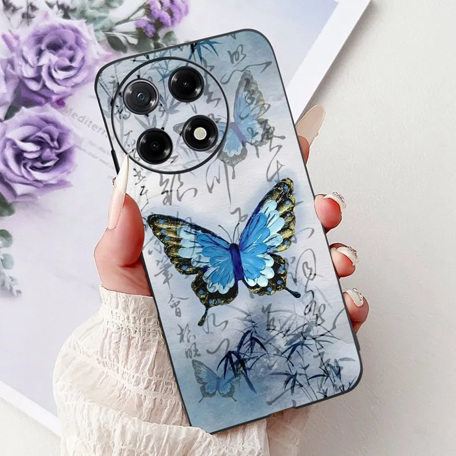Sleek Black Silicon Soft TPU Phone Case - Modern Design Back Cover