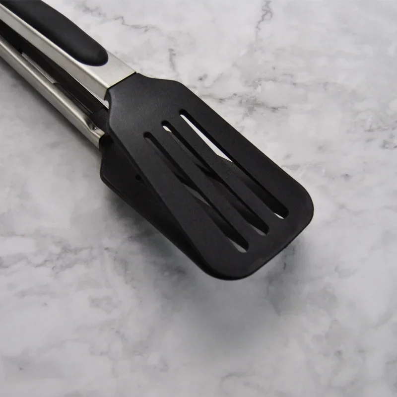 Stainless Steel Silicone Kitchen Tongs Bbq Clip Salad Cooking Tool Food Serving Tongs Pinzas De Cocina Kitchen Appliance Parts kitchen tools