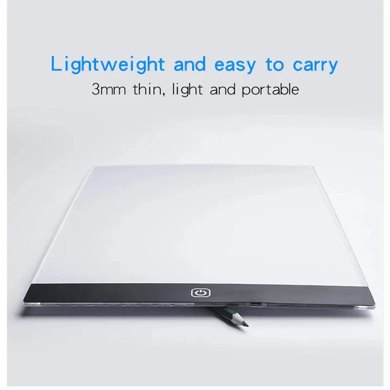 LED Photocopying Table Drawing Board Children Light Transmitting Copying Table Brightness Adjustable Night Light Notepad 3