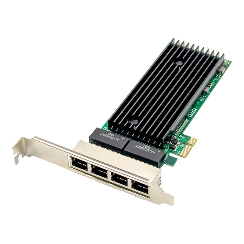 

PCI-E 4 Port RJ45 Server 1X Pcie X1 82576 Chip 10/100/1000Mbps Lan Quad Port Server Gigabit Network Card