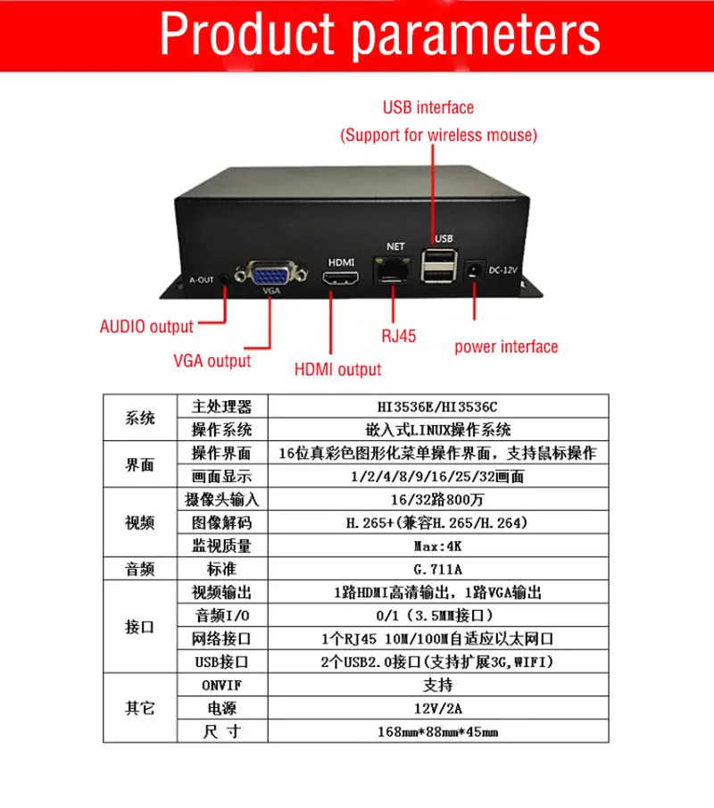 Haikang Dahua ONIVF ȣȯǴ  IPC  ũ , Ʈũ  ڴ, 4K, 9, 10/16 ä ͸