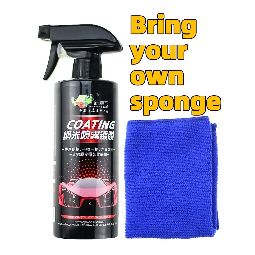 Premium 10H Ceramic Coating for Cars-Crystal Liquid Hydrophobic Coating, Nano Glass Plated, Waterproof Film and Polishing