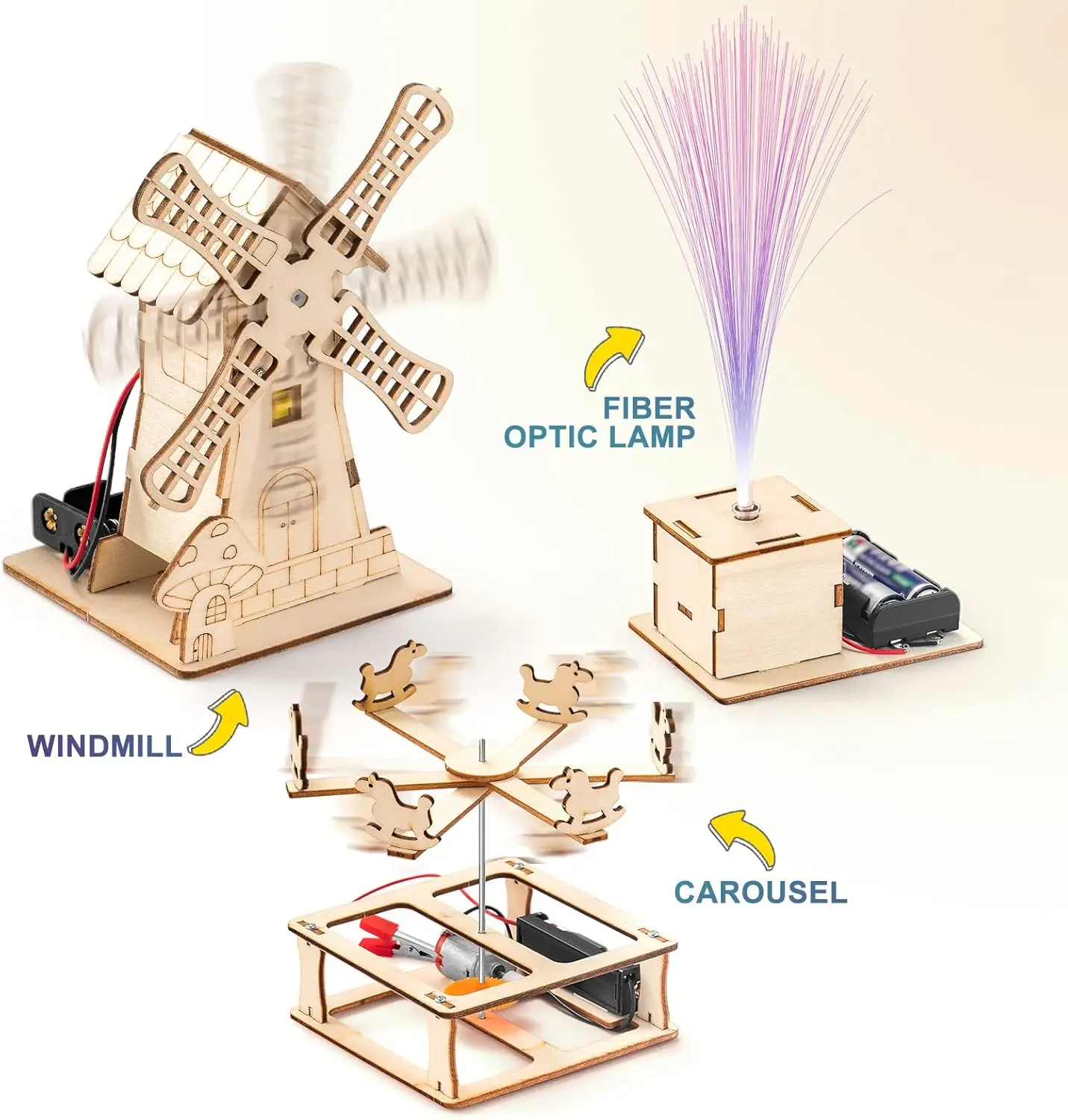 DIY 3D Wooden Puzzle & Wood Craft STEM Kit