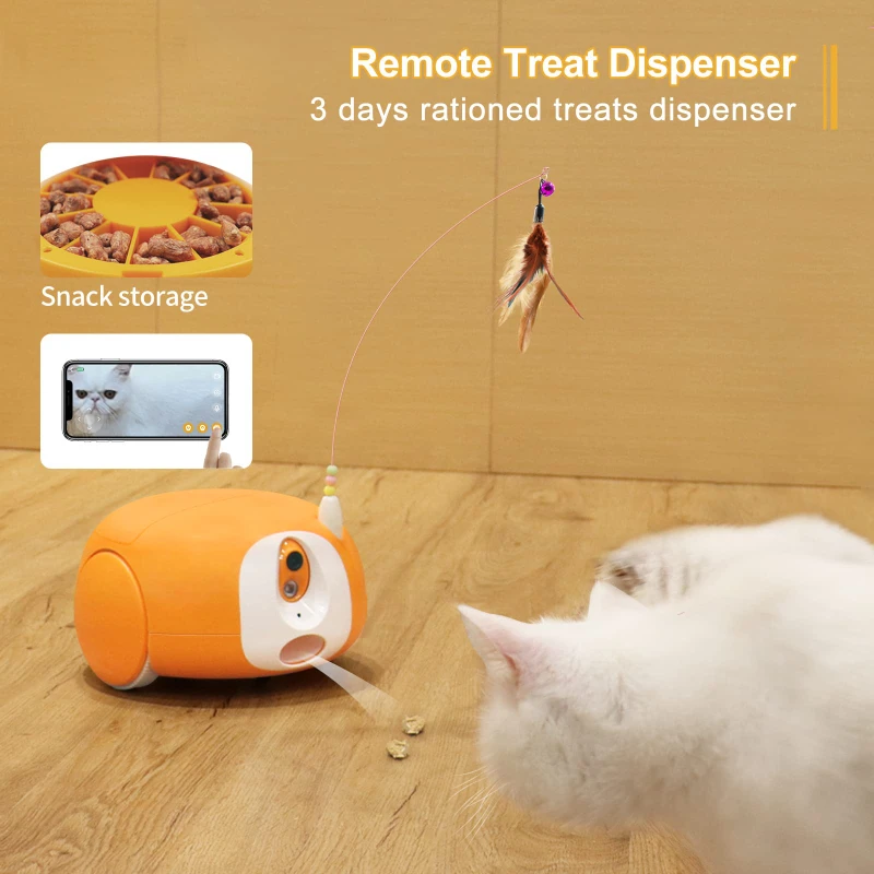 Universal - Jouet robot de chat interactif animal en peluche, chat