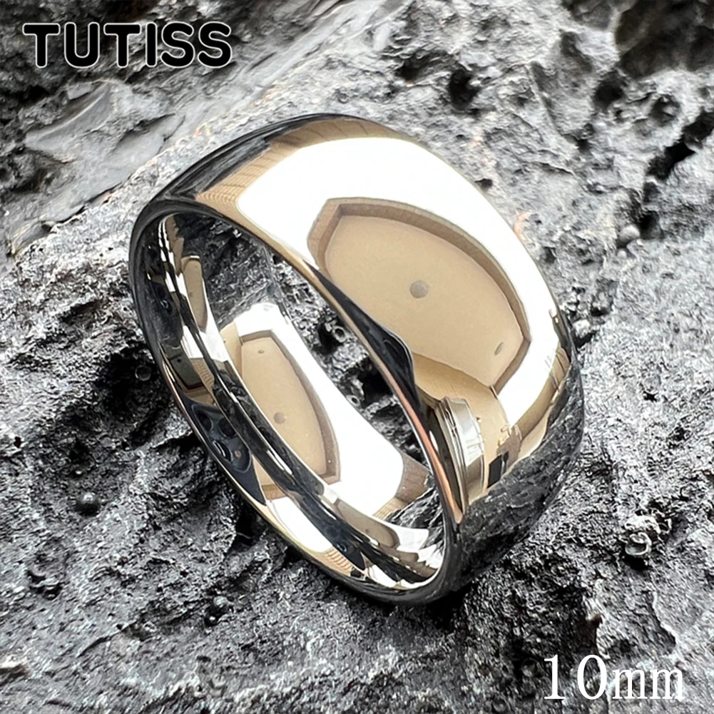 TUTISS 2/3/4/5/6/7/8/10mm High Polished Shiny Forever Tungsten Carbide Ring Men Women Classic Wedding Band Comfort Fit
