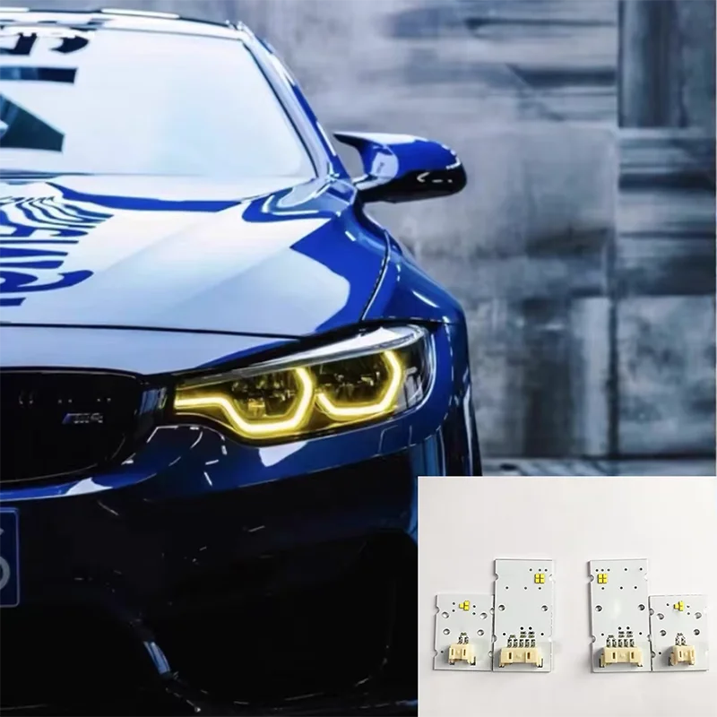 Yellow Angel Eyes DRL Modified multi-color Daylight LED