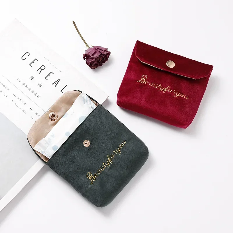 Velvet Cosmetic Organizer for Women & Girls - Stylish Travel Pouch