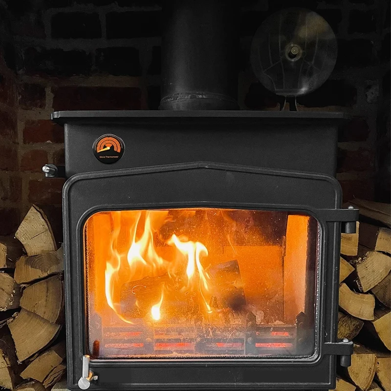 

6Blades Heat Powered Stove Fan Fireplace Log Wood Burner Quiet Fan Home Efficient Heat Distribution Fan