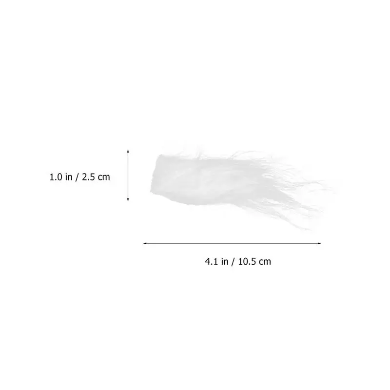 2pairs Christmas Creative Party Props Santa Claus Eyebrows Fake Eyebrows Xmas Christmas Party Costumes Santa Eyebrows(White) christmas fake eyebrows