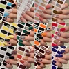 DIY Baking-free Nail Stickers Long-Lasting Solid Color Fresh Flowers Christmas Autumn Nail Strips Patch Slider Full Cover Decal 5
