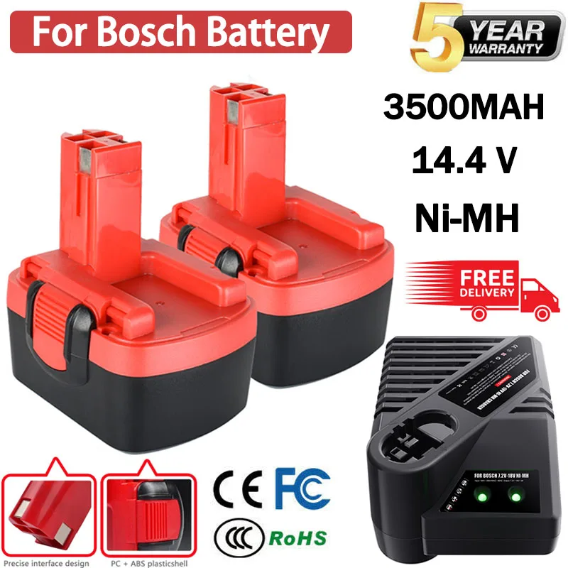 Batterie 14,4V 3,5Ah NiMH Pour Bosch 2607335275 2607335276 2607335533 - NEUVE