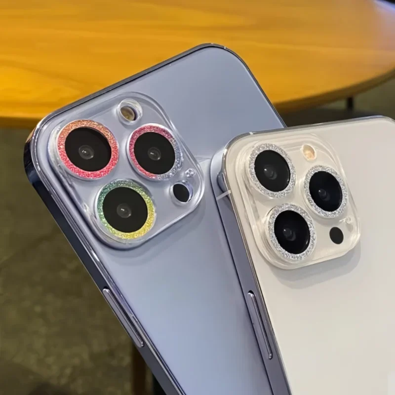 Luxury Glitter Full Cover Camera Protector with Lens Guard