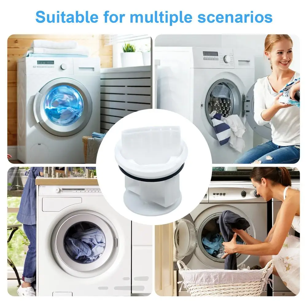 Description Picture 5 of itemWasher Drain Outlet Seal Cover Drain Pump Cover For Washer Laundry Replacement Part Drain Pump Fluff Filter For Washing Machines