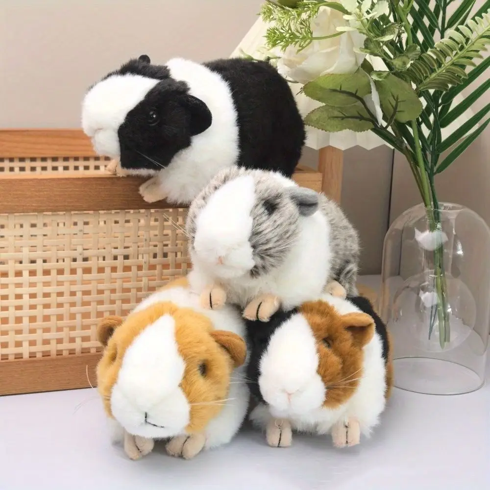 Cartoon Stuffed Animals Guinea Pig Stuffed Cute Dolls Simulation Mouse Dolls 18cm Real Life Hamster Doll Toys