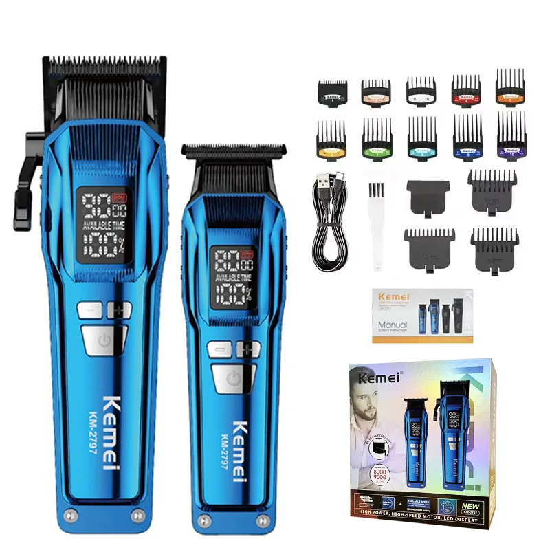 Kemei KM-2797 KM-1112 Professional Hair Clippers Kit Electric