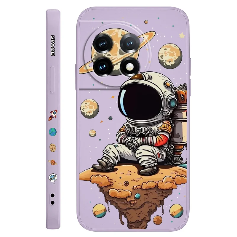 Thinking Astronaut Liquid Silicone Phone Case