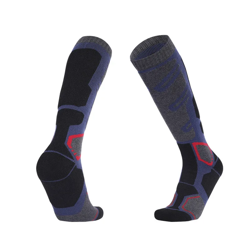 Ski Socks Professional Men Merino Wool Outdoor Sports Thickened Terry Keep Warm Knee High Long Skiing Snowboard Hiking