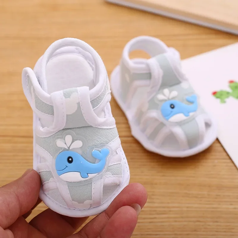 Newborn Baby Summer Sandals Kids Canvas Shoes Casual Soft Crib Shoes Toddler First Walkers Baby Sandals Boys Girls Clogs kids shoes kids sandals baby sandals sandals and clogs clogs slippers