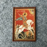 Тактическая нашивка «Св. Джордж Виктор на лошади» для рюкзака, значок на крючке и петле, боевой значок, военная повязка на руку, наклейки на рюкзак — изображение 3