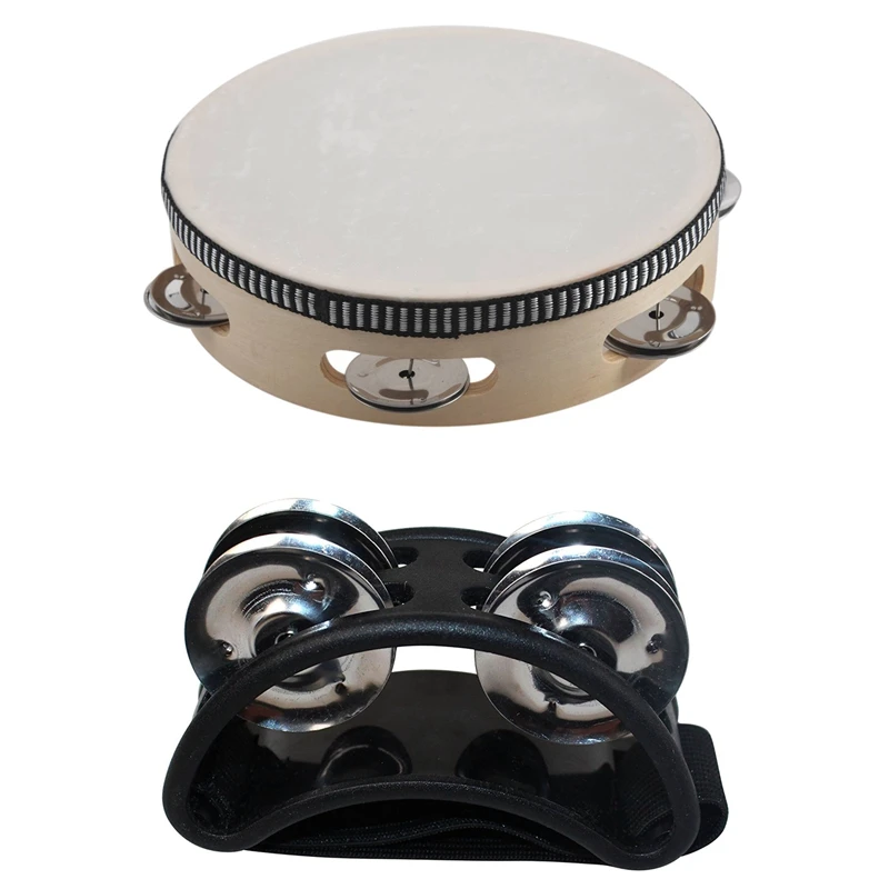 for School or Church Pkg of 6 Tambourine Youth 5 1/4 Inch Plastic 