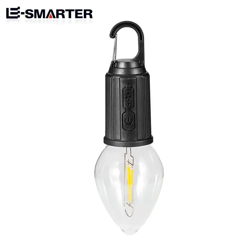 Portable Camping Lantern LED with Hook Type C Charging Waterproof for Hiking Fishing