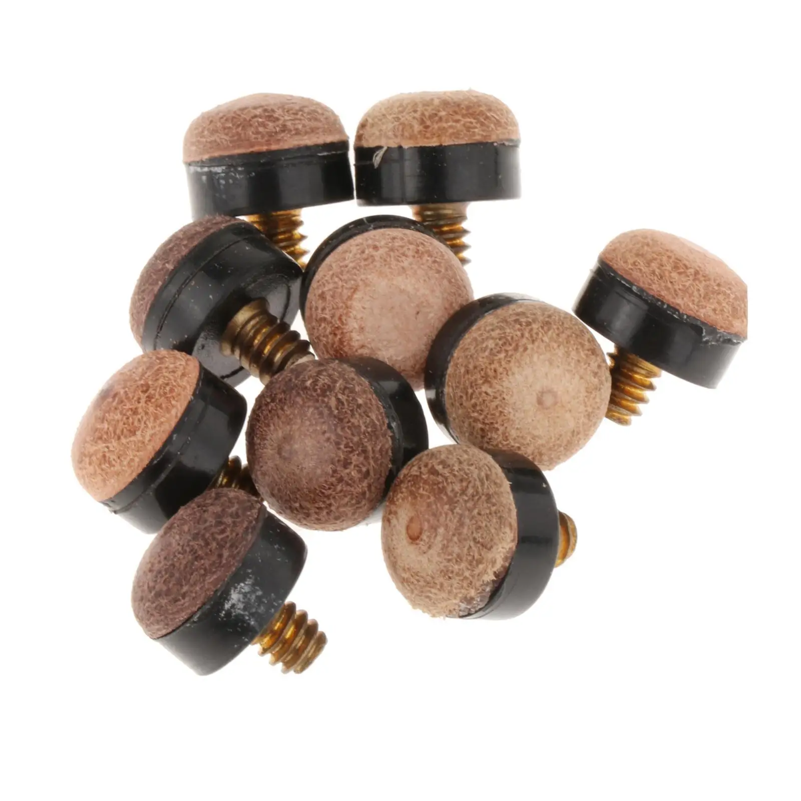 10 Pieces Billiard Pool Cue Tips Repair Hard Durable Billiards Cue Tip