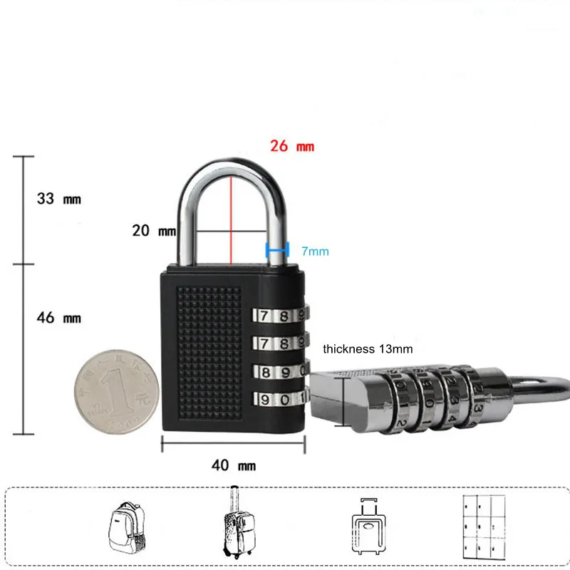 4 Digit Combination Password Lock