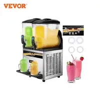 VEVOR Commercial Slushy Machine 15L Double Tank Margarita Machine Stainless Steel Frozen Drink Machine Perfect for Cafes Bars 1