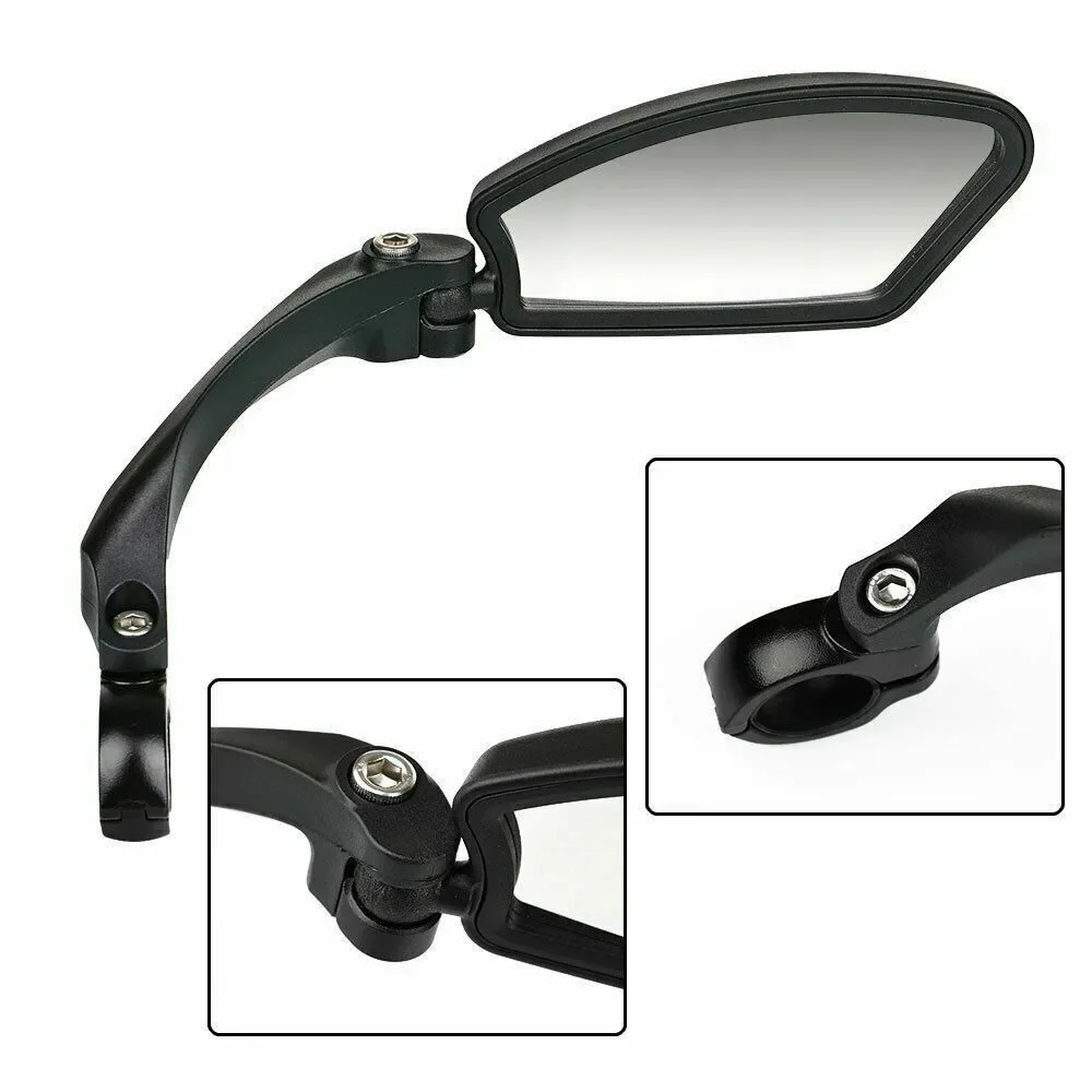 Description Picture 6 of itemBicycle Rear View Mirrors Adjustable Handlebar Left Right Mirror Bike Cycling Clear Wide Range Back Sight Rearview Reflector