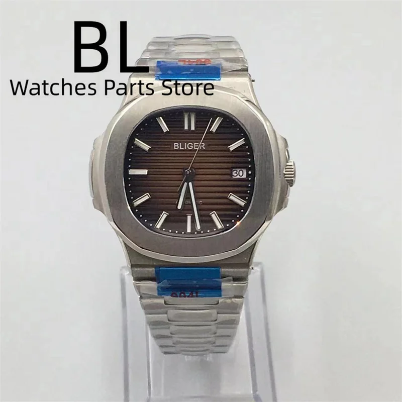 

BLIGER 40mm Luxury Square Automatic Watch For Men NH35 MIYOTA8215 Mingzhu 2813 PT5000 Sapphire Glass Stainless Steel Bracelet