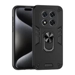 Shockproof Armor Case with Magnetic Holder Ring for Redmi Note14Pro Plus (YS - Black)