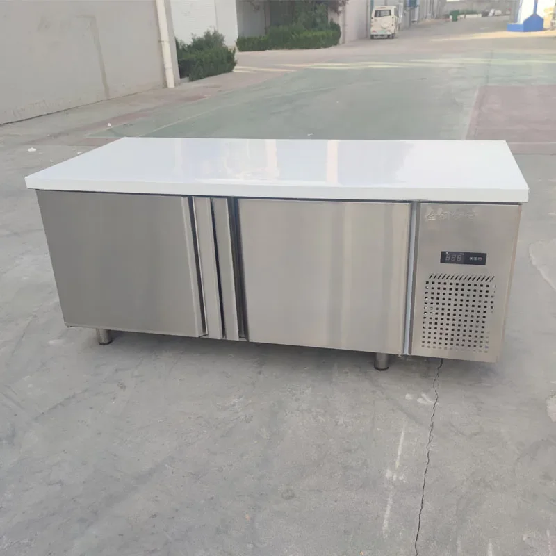 Commercial Stainless Steel Restaurant Kitchen Under Cooler Table Counter Fridge Freezer Workbench Refrigerator