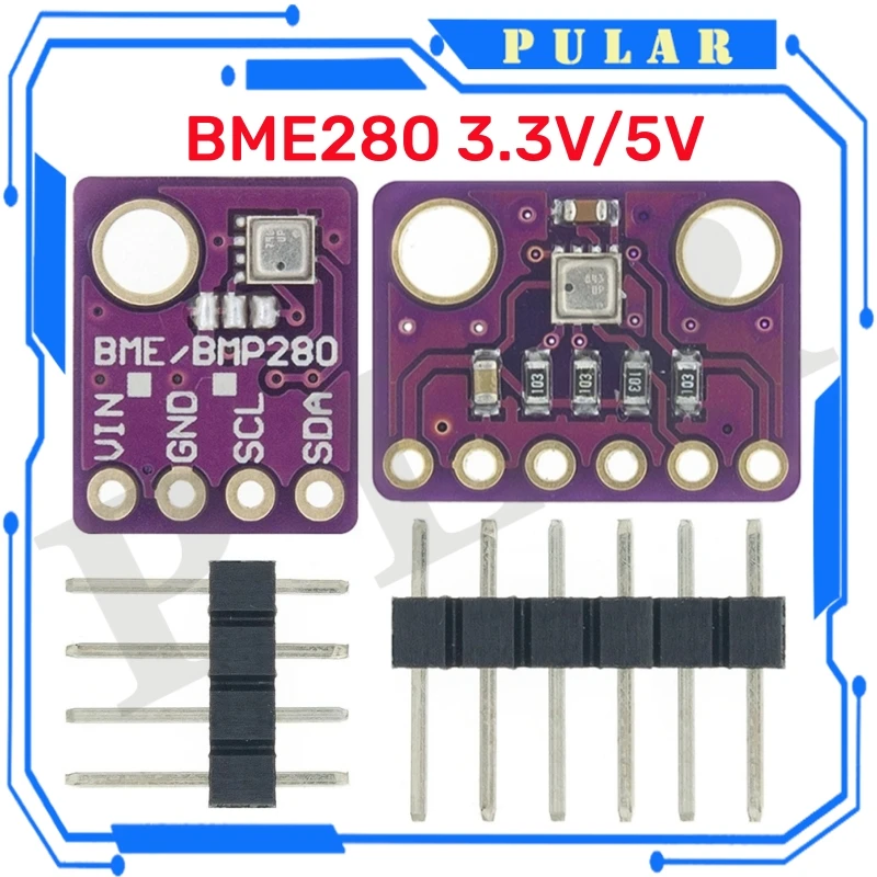 Humidity Sensor PULAR BME280 5V 3.3V Digital Modbus Trash Can Pressure I2C SPI 1.8V Temperature Barometric Module Accelerometer