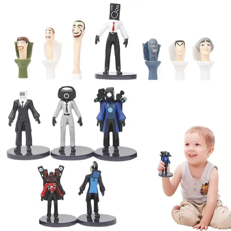 12PCS Skibidi Toilet Game Action Figures Set
