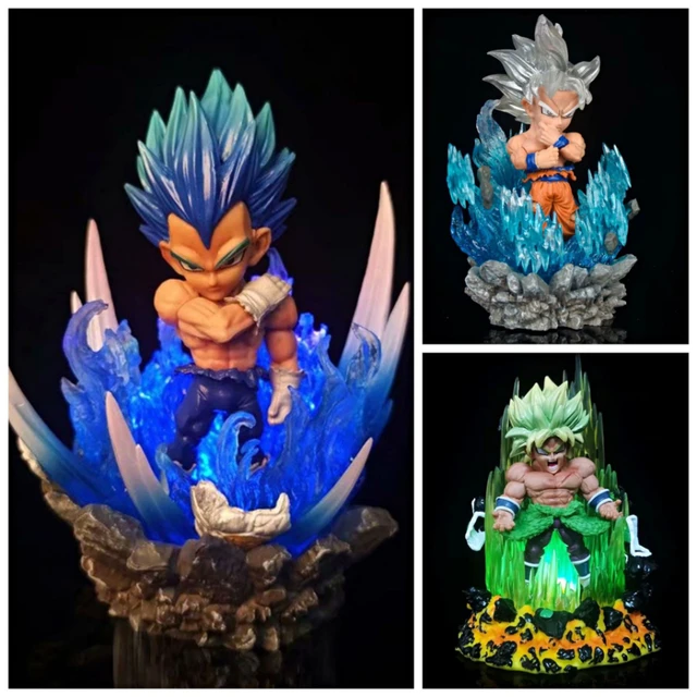 6Pcs Anime Dragon Ball Z Ação Filho Goku Vegeta Trunks Son Gohan Super  Saiyan Mini PVC Estatueta Colecionável Modelo Toy Kids Gift