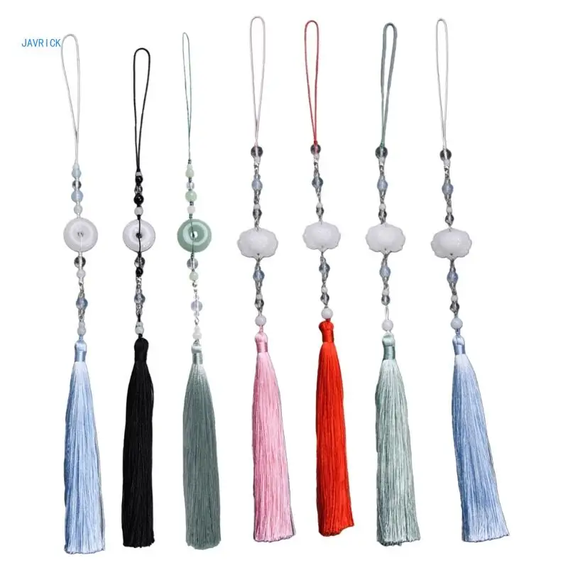 

Vintage Chinese Hanfu Pendant Traditional Tassels Waist Pendant Imitation Fashionable Jewelry for Celebrations