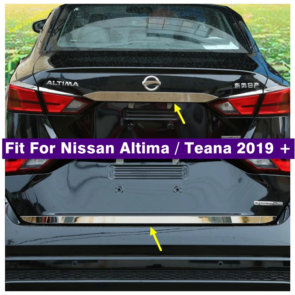 

Molding Tailgate Door Handle Strip Accent Garnish Styling Rear Trunk Tail Gate Cover Trim For Nissan Altima / Teana 2019 - 2023