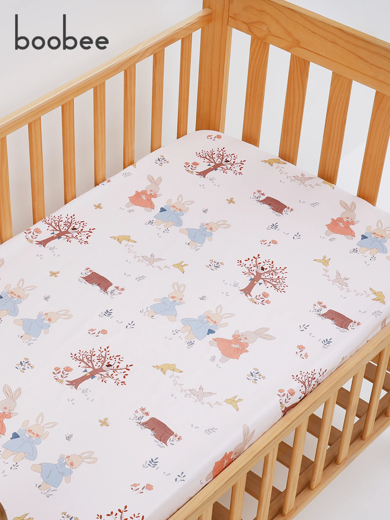 Baby Bed Sheets 1Pc Fitted Sizes Available Hypoallergenic Gentle Breathable Cute Animal Cartoon Pattern