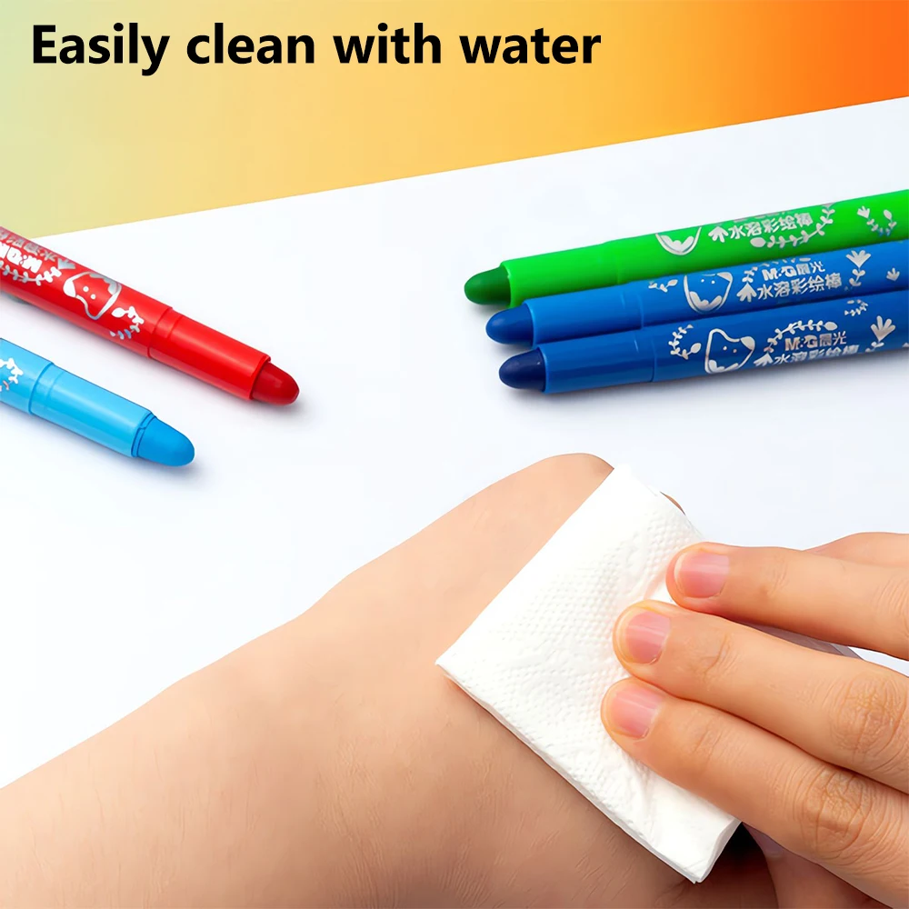 M&G Crayon Set 12/24/36/48 Colors for Kids Student Washable Rotatable Oil Painting Crayon for School Kindergarten oil pastels colored crayons children painting supplies