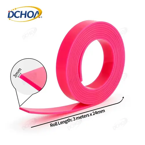 DCHOA 300cm Window Tint tools Tube Rubber Squeegee Water Wiper Scraper Vinyl Film Car Wrap Squeegee - Image 2