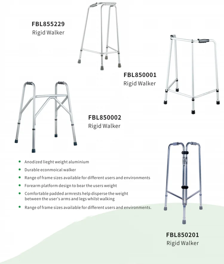 Bliss Medical Aluminium Mobility Foldable Walker with Forearm Platform Walking Frame for Disabled Stand Up Walkers 6