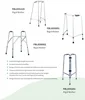 Bliss Medical Aluminium Mobility Foldable Walker with Forearm Platform Walking Frame for Disabled Stand Up Walkers 6