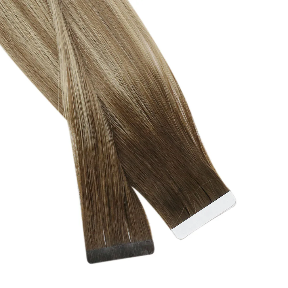 Moresoo Virgin Tape in Hair Extensions Real Human Hair 2.5g/pcs Natural Straight 12 Months Tape ins human hair extensions hair extensions