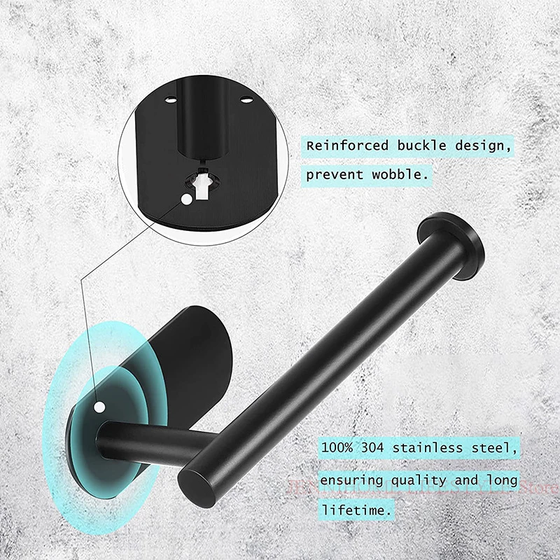 Paper Towel Holder Toilet Paper Rack Toilet Paper Holder Toilet Roll Holder Tissue Holder Golden Adhesive Toilet Roll Paper Holder Organizer Wall Mount Storage Stand Kitchen Bathroom Tissue Towel Dispenser Stainless