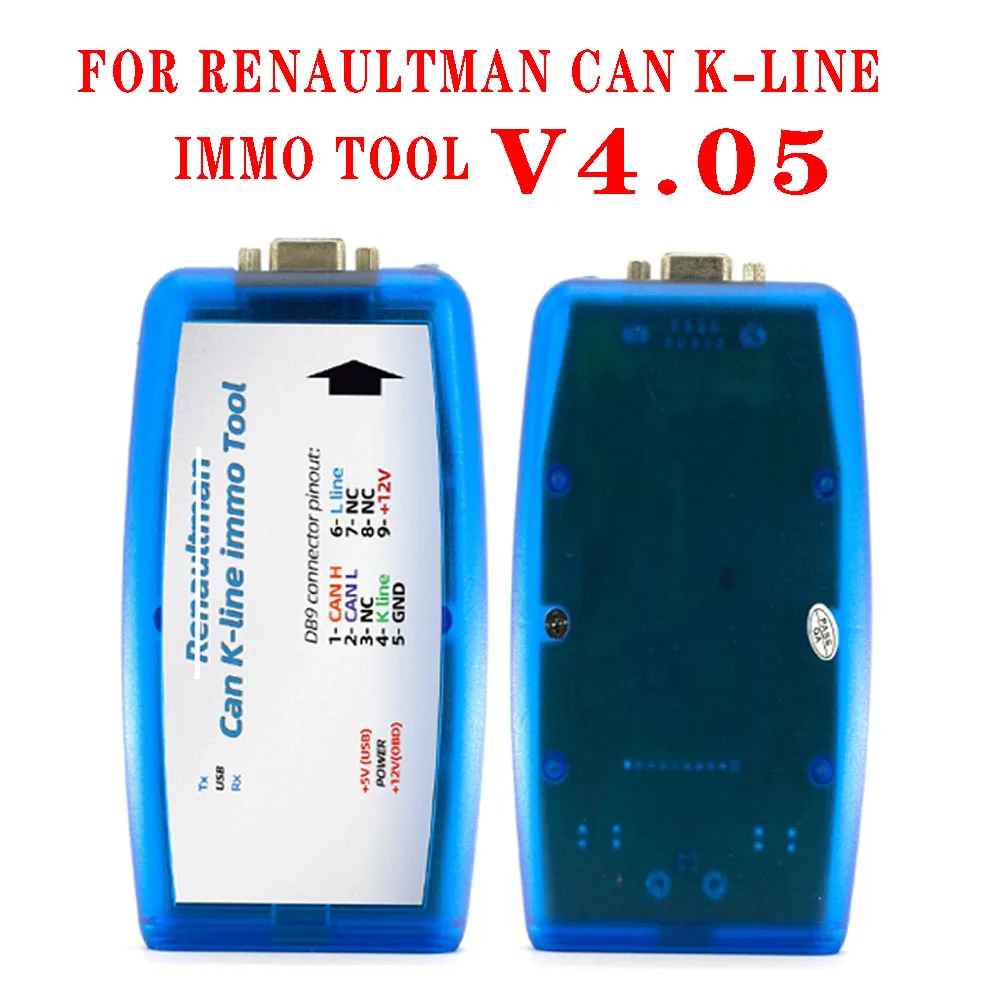 Strumento Ecu Renaultman C-An K-Line V4.05 4.04 Supporto Per Renault C-An K-Line Immo Tool Obd2 Auto Ecu Programmer R W Eeprom