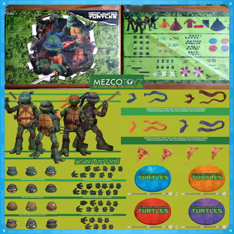 

In Stock Mezco One:12 Teenage Mutant Ninja Turtles Figures Tmnt Ninja Turtle Anime Action Figure Figurines Toys Birthday Gift