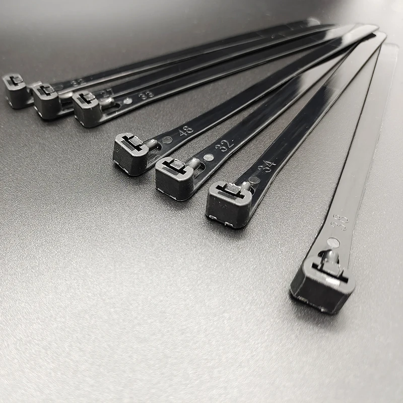 Nylon Cable Ties Releasable Reusable Plastic Retractable Zip Ties 30/50/100pcs Width 5mm/8mm